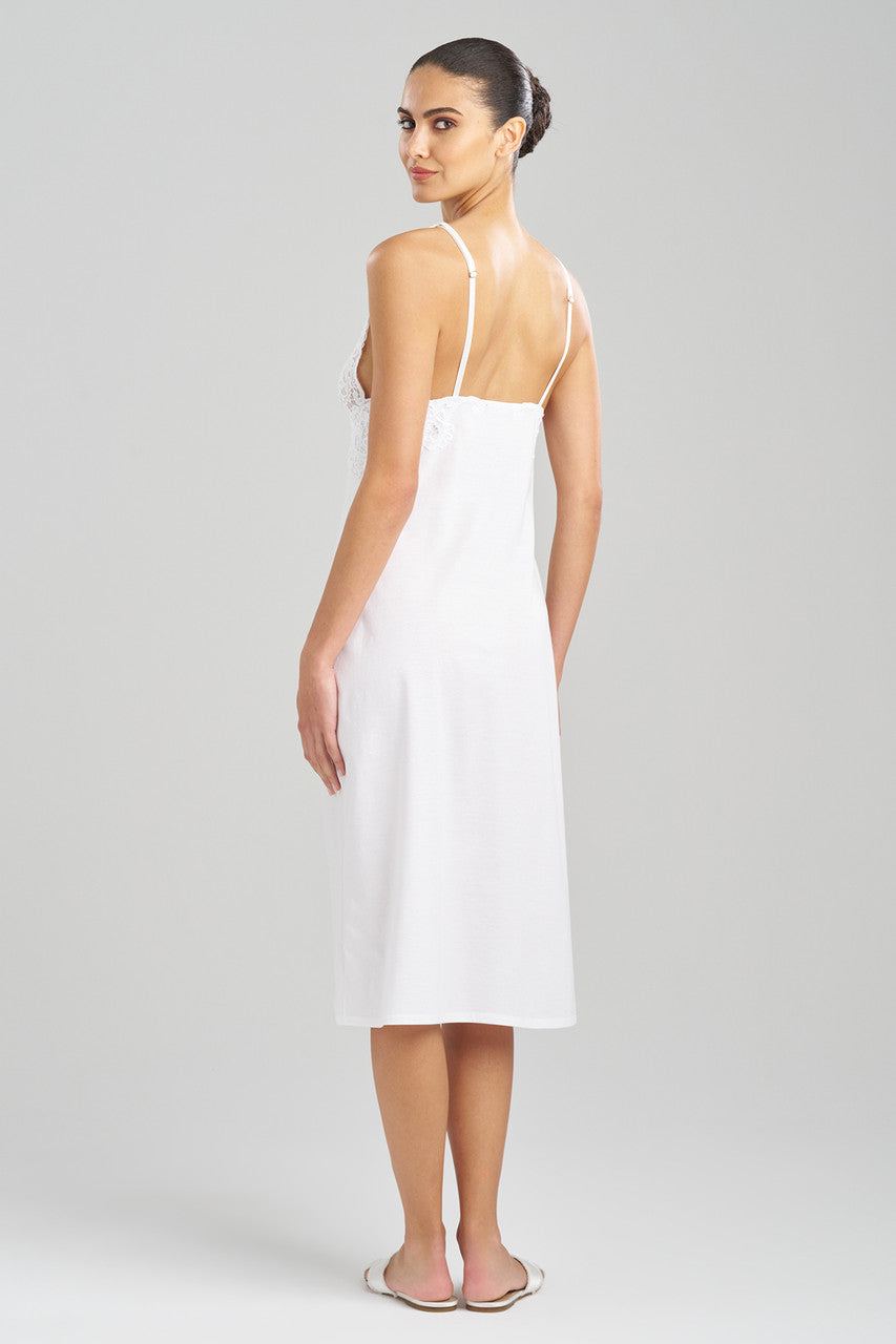 NATORI Buy Bliss Harmony Lace V-Neck Gown in White Online