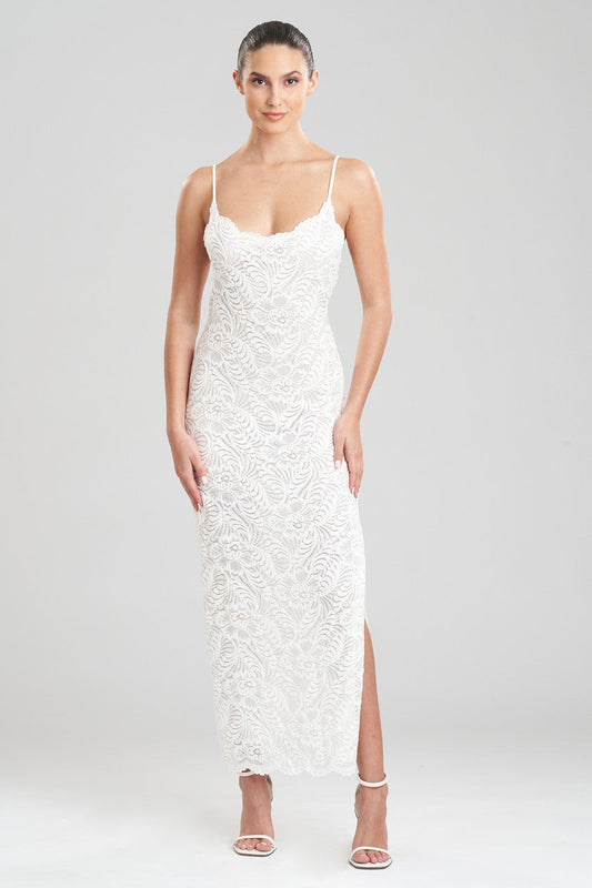 NATORI Buy Bridal Allover Lace Gown in Warm White Online