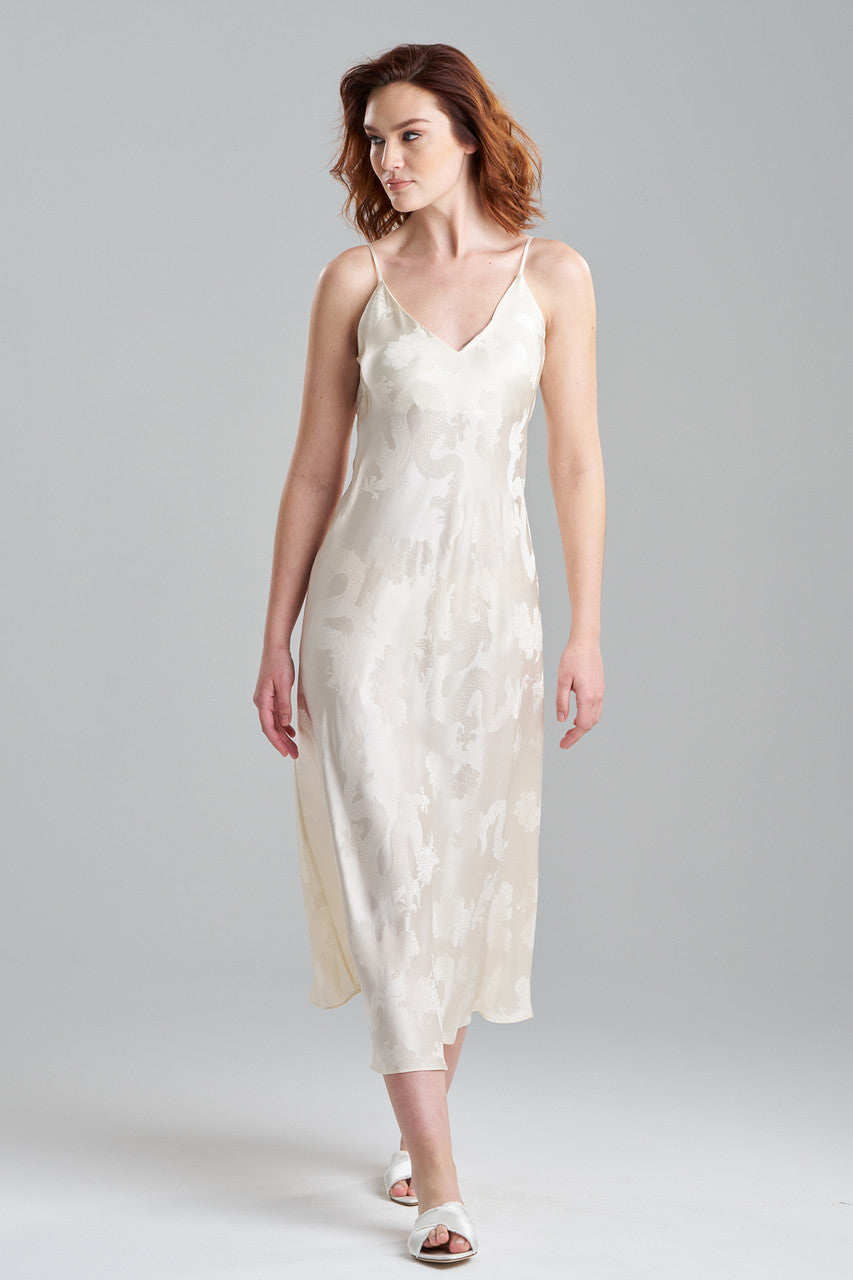 NATORI Buy Ines Dragon Gown in Warm White Online