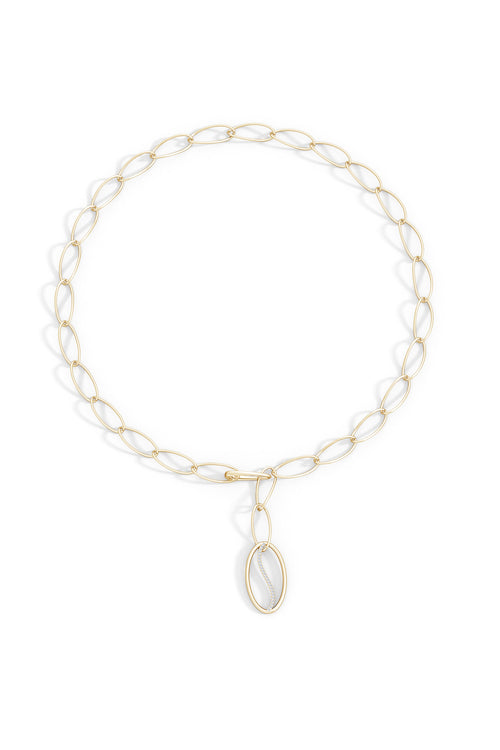 NATORI Buy Shangri-La Elliptical Yin-Yang 14K Gold and Diamond Y Necklace in 14K Yellow Gold Online