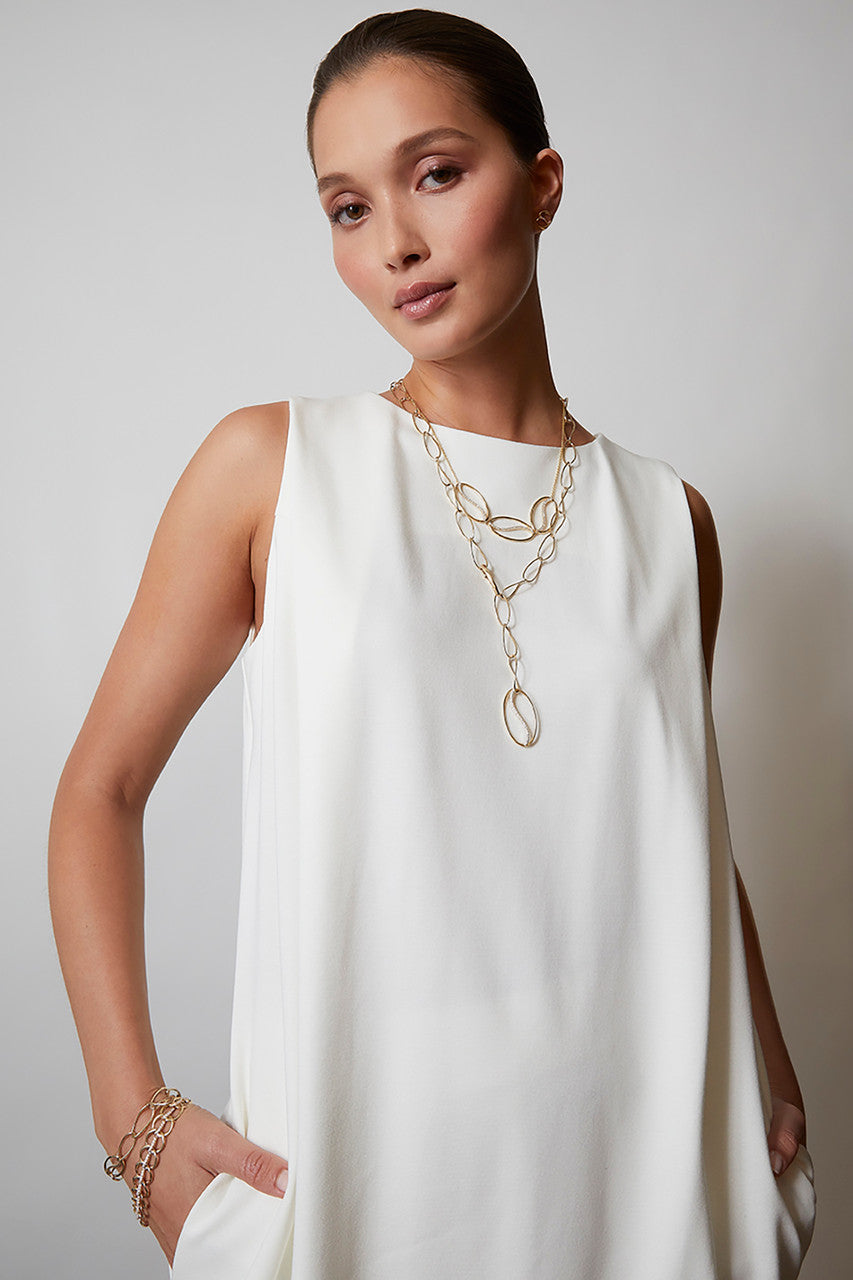 NATORI Buy Shangri-La Elliptical Yin-Yang 14K Gold and Diamond Y Necklace in 14K Yellow Gold Online