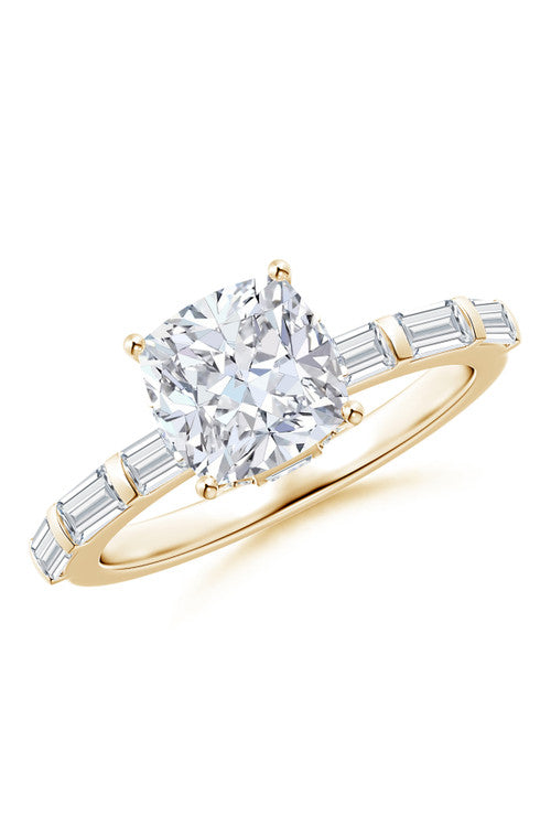 NATORI Buy Orient Express Lab-Grown 14K Gold & Cushion Diamond Solitaire Ring in 14K Yellow Gold Online