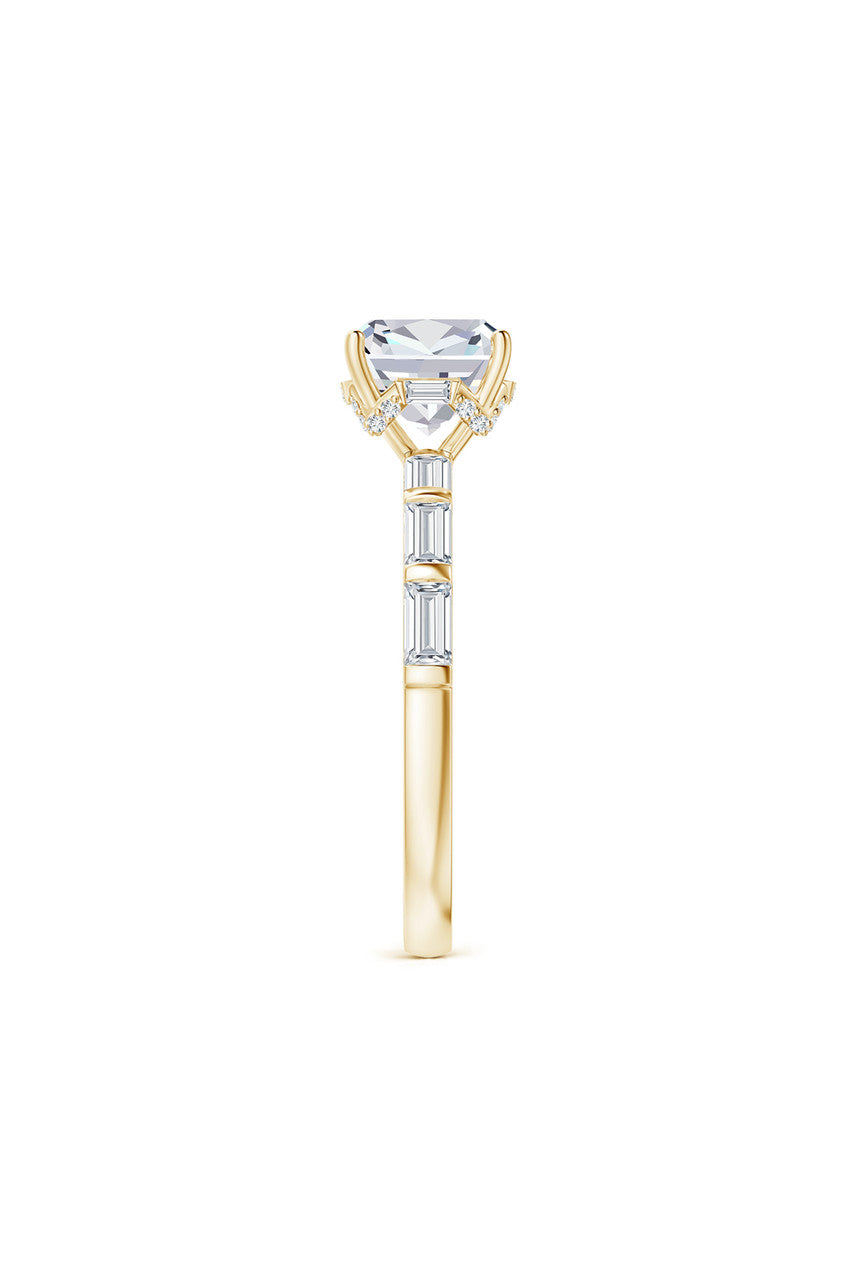 NATORI Buy Orient Express Lab-Grown 14K Gold & Cushion Diamond Solitaire Ring in 14K Yellow Gold Online