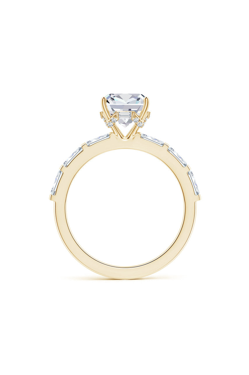 NATORI Buy Orient Express Lab-Grown 14K Gold & Cushion Diamond Solitaire Ring in 14K Yellow Gold Online
