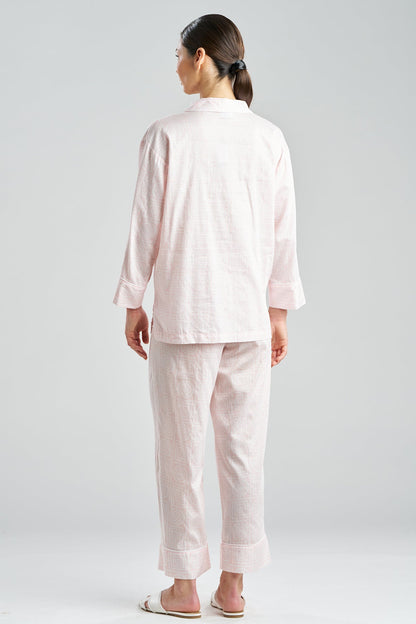 NATORI Buy Infinity Cotton Sateen Notch PJ in Blush Pink Online