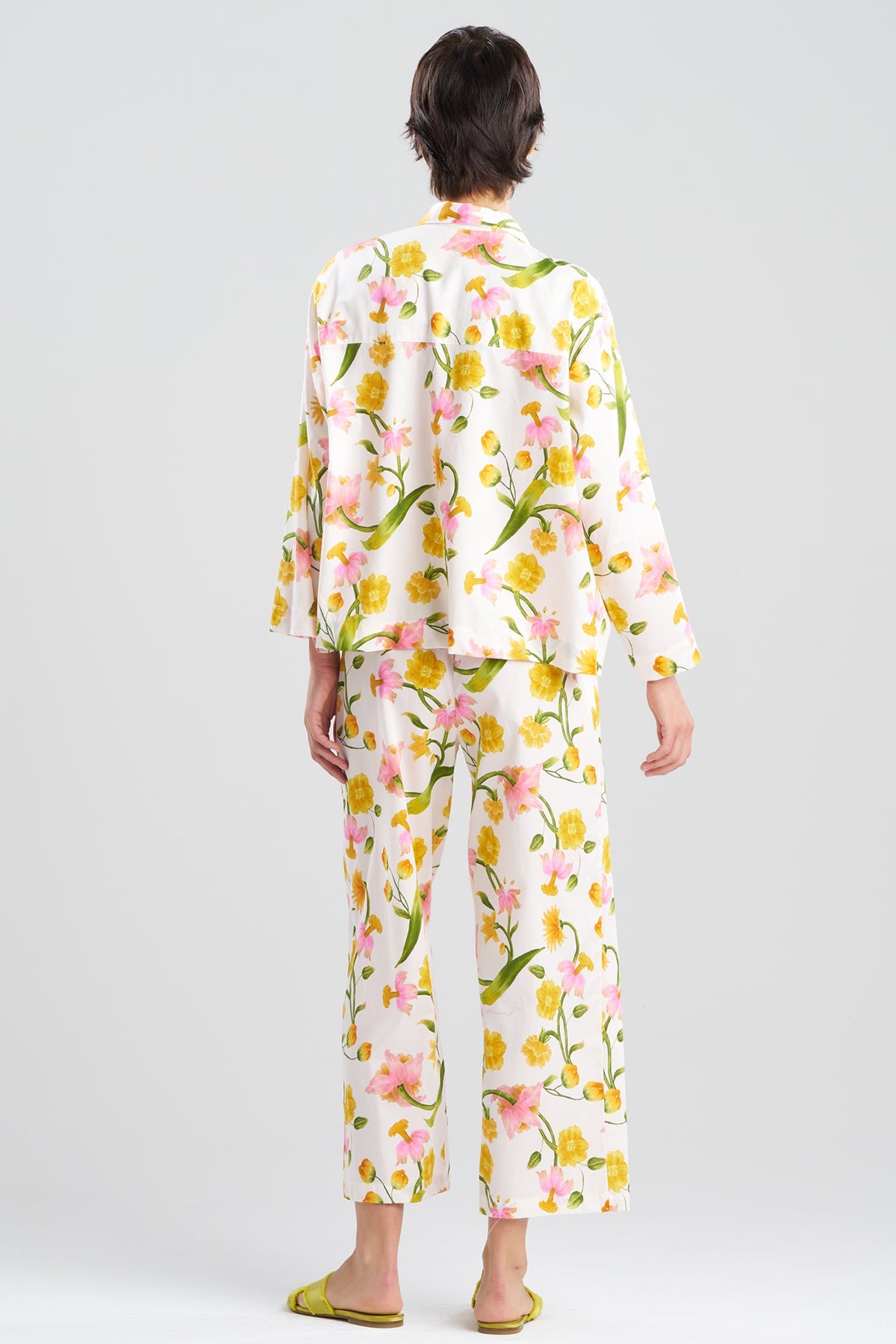 NATORI Solene Cotton Sateen Notch PJ Set