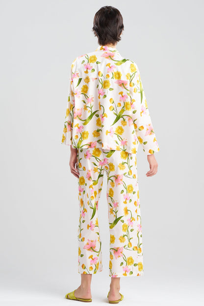 NATORI Solene Cotton Sateen Notch PJ Set