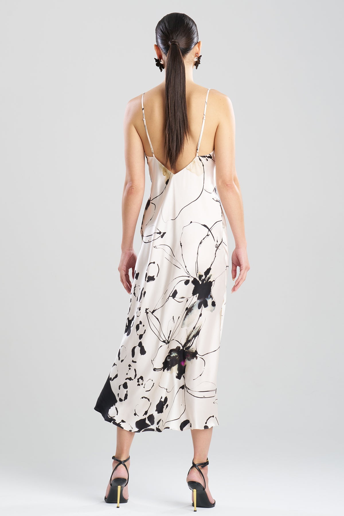 NATORI Yumi Silk Slip Dress