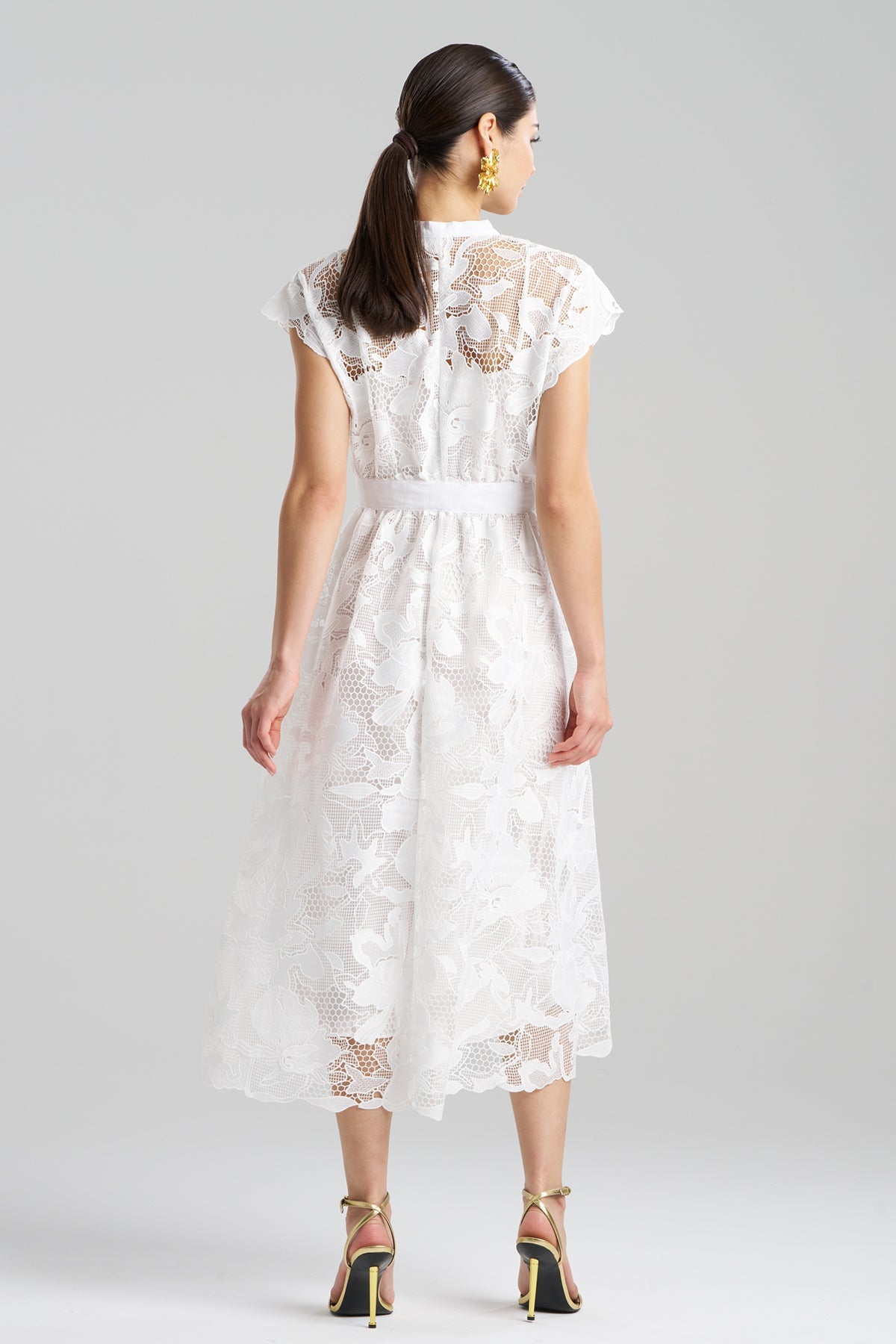 NATORI Nishi Lace Tie Front Dress