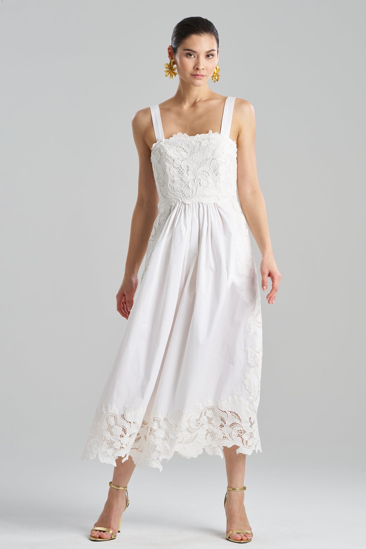 NATORI Kumo Embroidery Applique Sundress