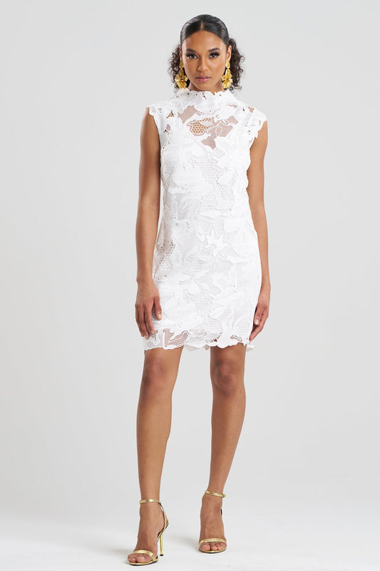 NATORI Nishi Lace Sheath Dress