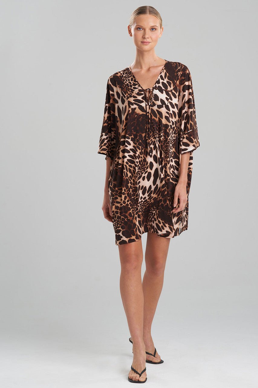 NATORI Buy Leopard Jersey Cover-Up in Natural Online