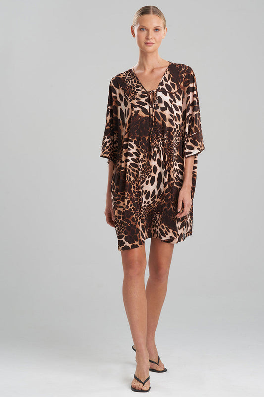 NATORI Buy Leopard Jersey Cover-Up in Natural Online