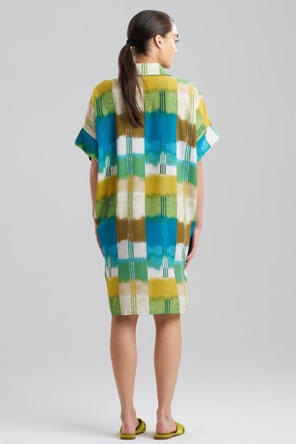 NATORI Sunset Crinkle Dolman Shirtdress