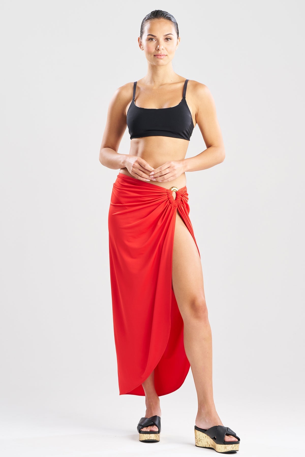 NATORI Solid Jersey Pareo