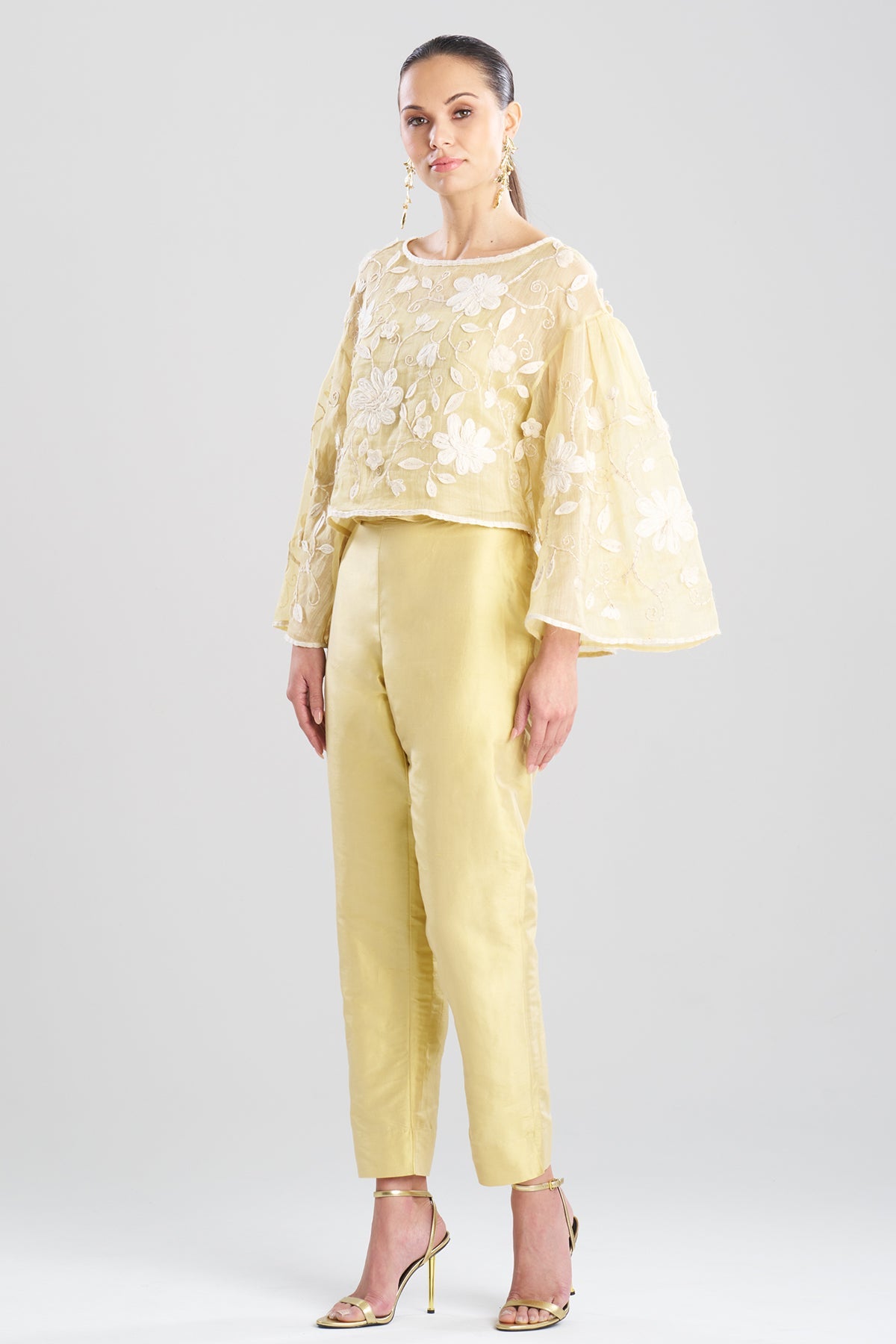NATORI Couture Piña Embellished Top