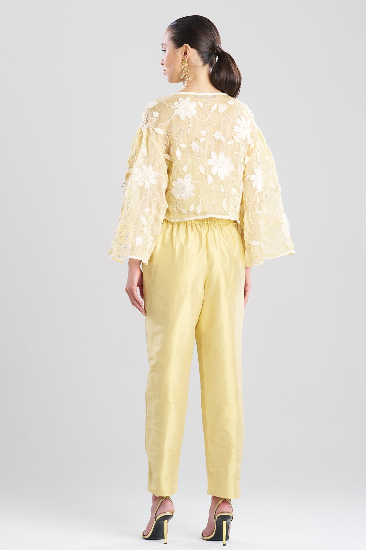 NATORI Couture Piña Embellished Top