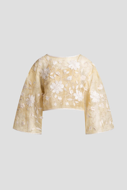 NATORI Couture Piña Embellished Top