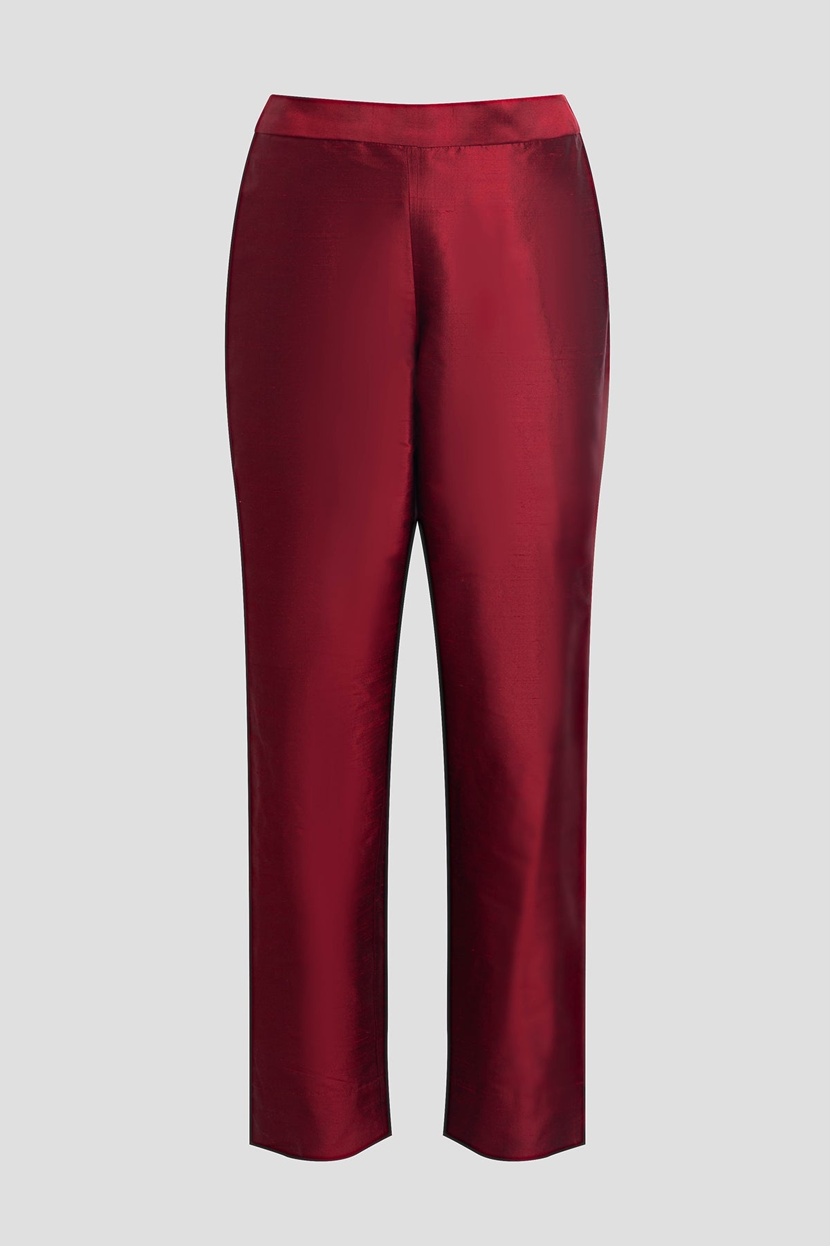 NATORI Couture Silk Dupioni Slim Pants