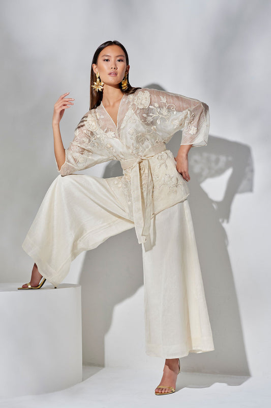 NATORI Couture Piña Palazzo Pants