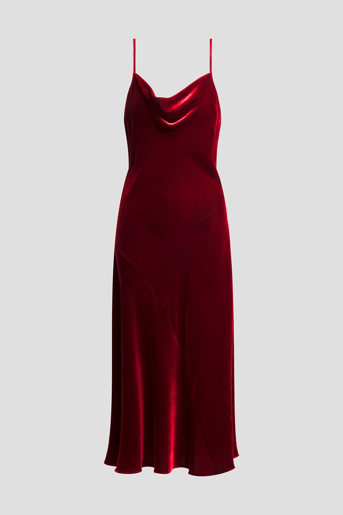 NATORI Couture Velvet Silk Slip Dress
