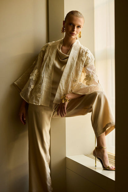 NATORI Couture Piña Embellished Jacket