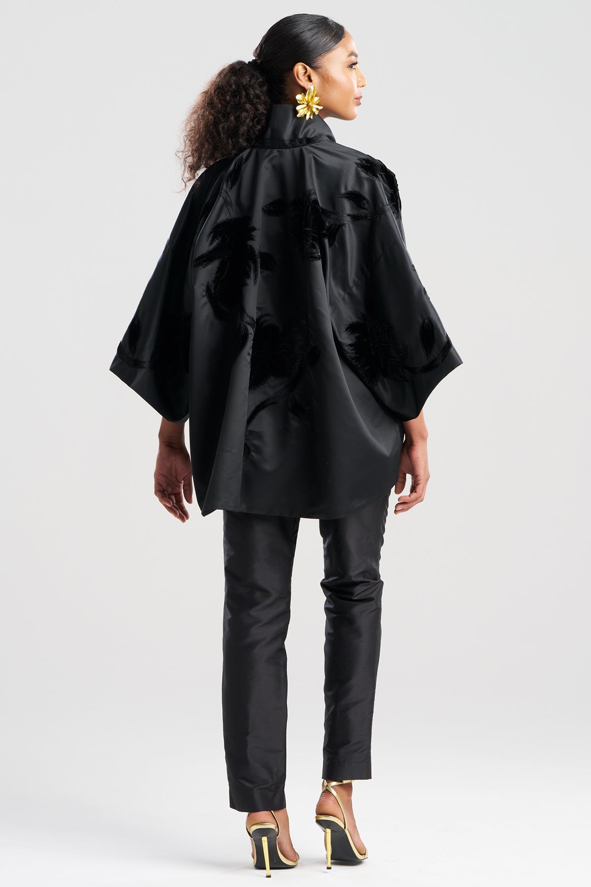 NATORI Couture Duchess Satin Coat