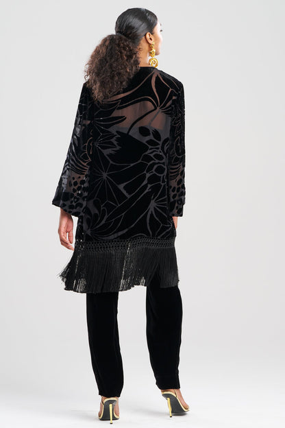 NATORI Couture Burnout Velvet Tunic