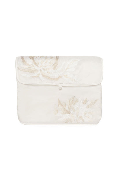 NATORI Buy Bridal Embroidery Lingerie Bag in Warm White Online