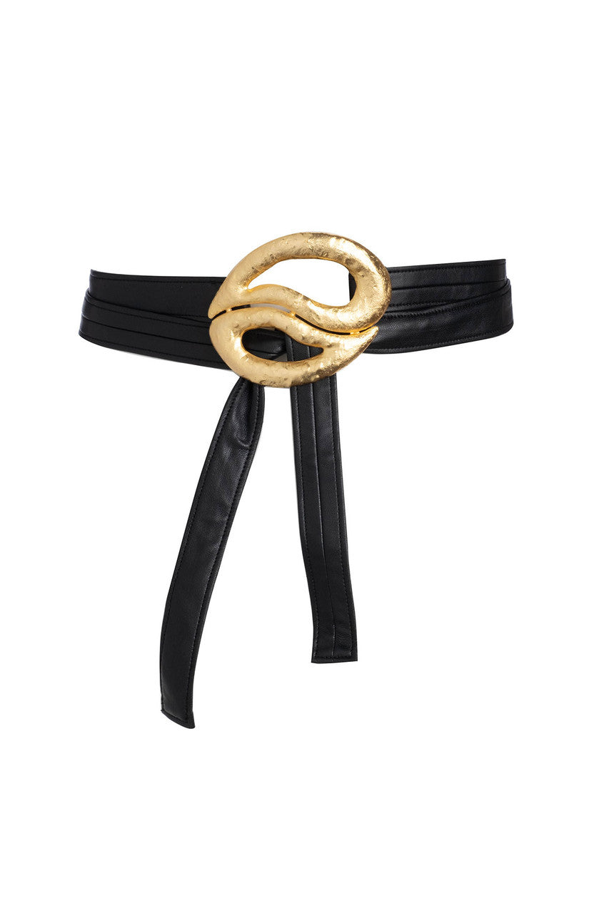 NATORI Buy Gold Plated Brass Teardrop Pendant Belt in Gold Online