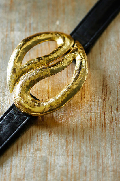 NATORI Buy Gold Plated Brass Teardrop Pendant Belt in Gold Online