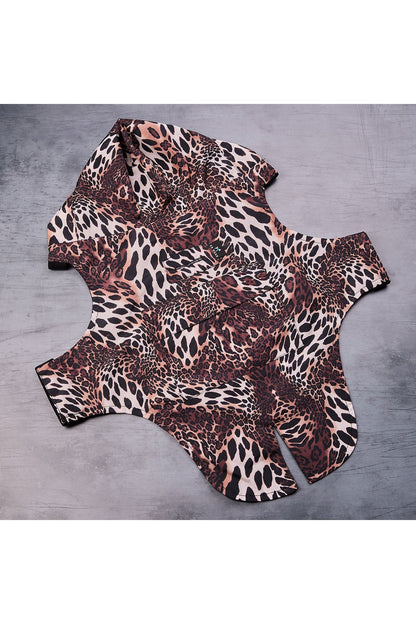 NATORI Luxe Leopard Raincoat