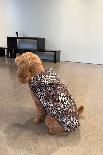 NATORI Luxe Leopard Raincoat