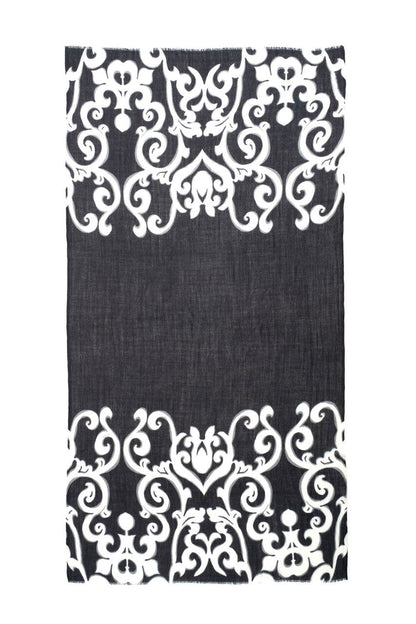 NATORI Buy Leticia Printed Scarf in Black Online