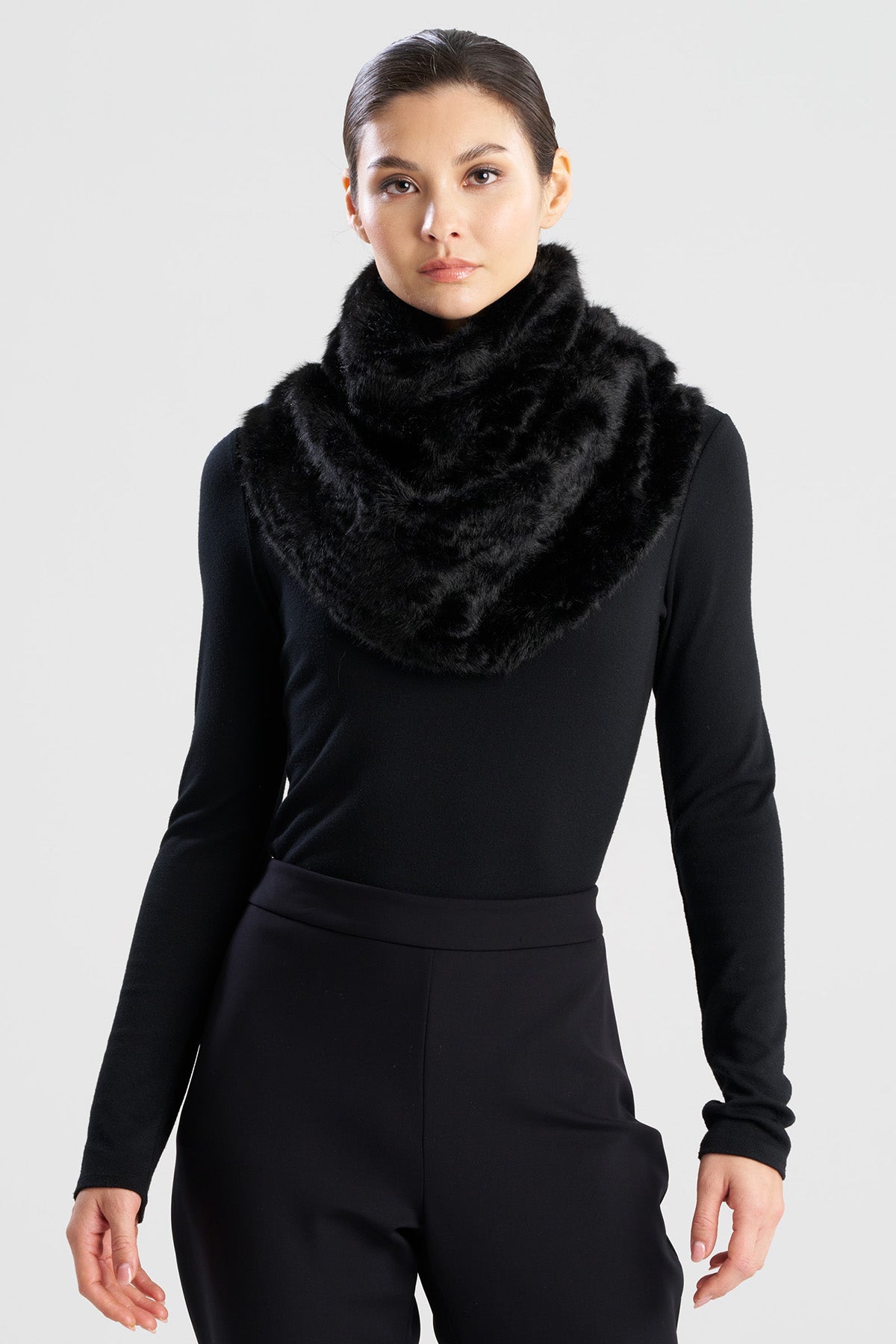 NATORI Astrakhan Faux Fur Snood