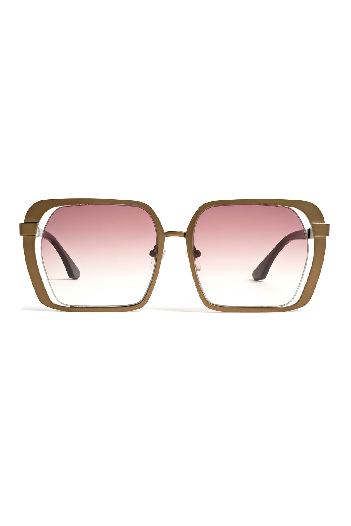 NATORI Kintsu Metal Rectangle Sunglasses