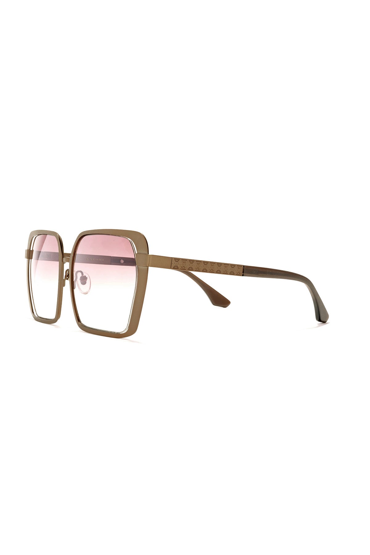 NATORI Kintsu Metal Rectangle Sunglasses