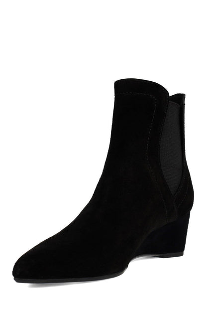 NATORI Buy Gaisha-Su Suede Wedge Bootie in Black Online
