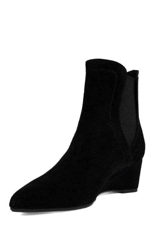 NATORI Buy Gaisha-Su Suede Wedge Bootie in Black Online