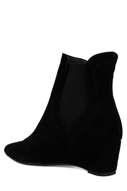 NATORI Buy Gaisha-Su Suede Wedge Bootie in Black Online
