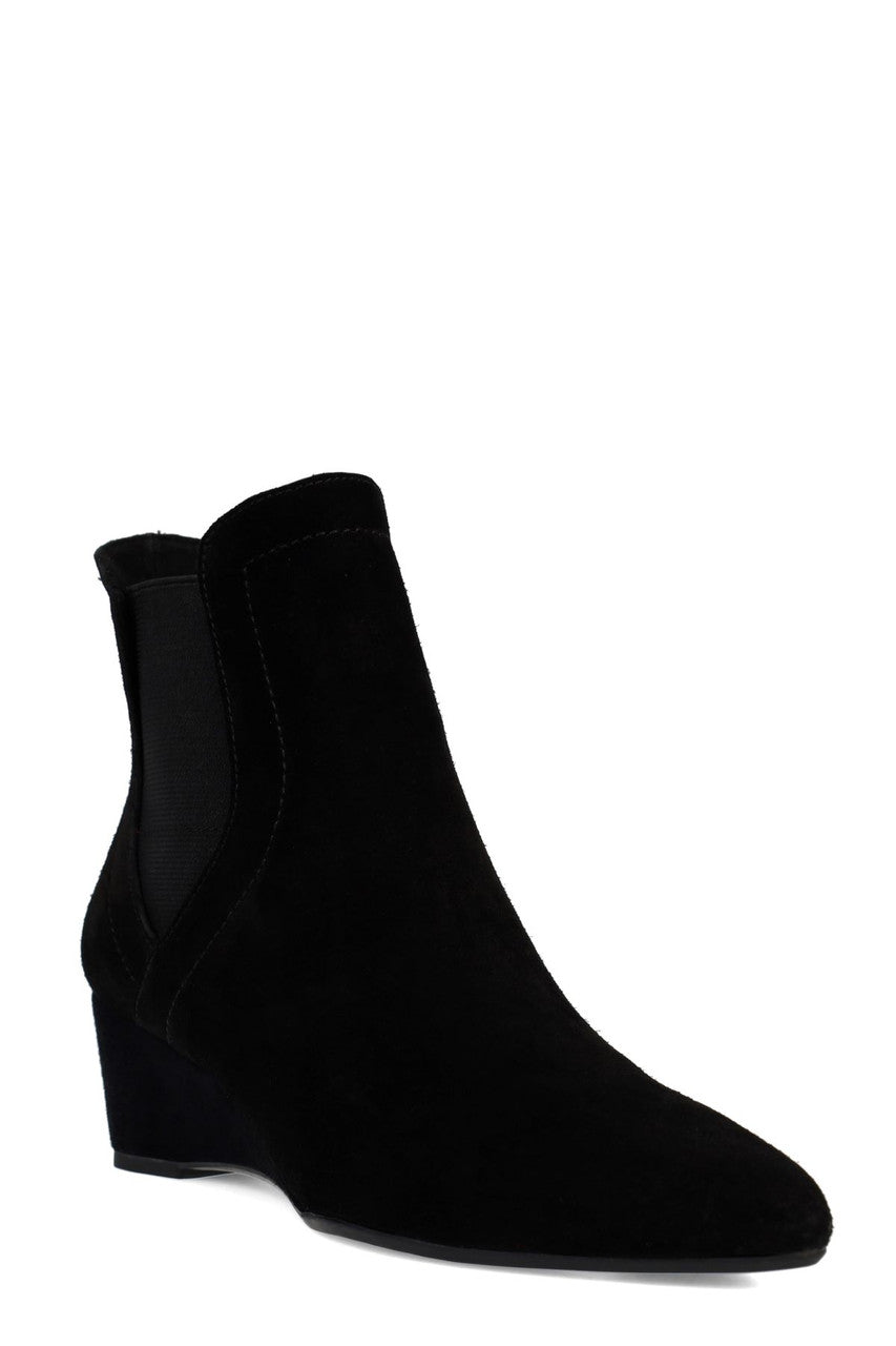 NATORI Buy Gaisha-Su Suede Wedge Bootie in Black Online