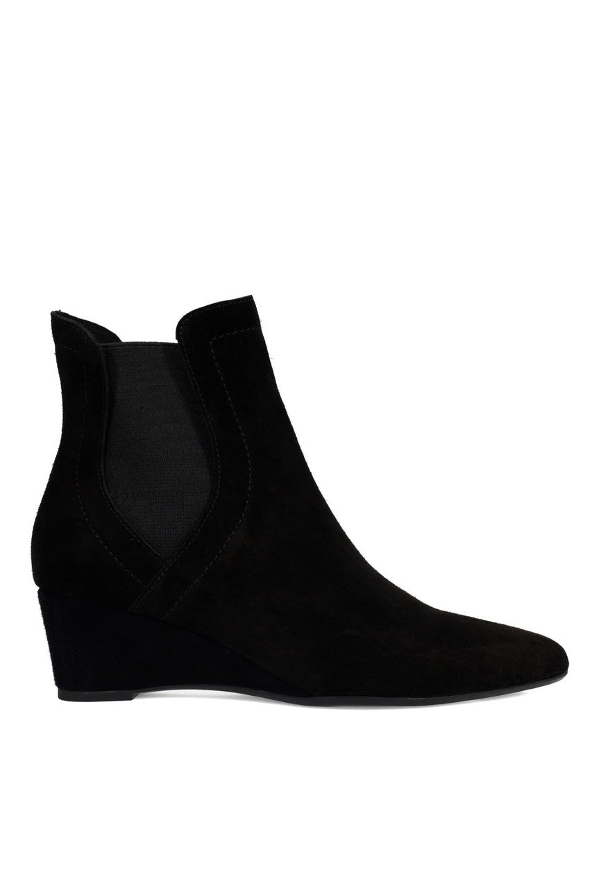 NATORI Buy Gaisha-Su Suede Wedge Bootie in Black Online