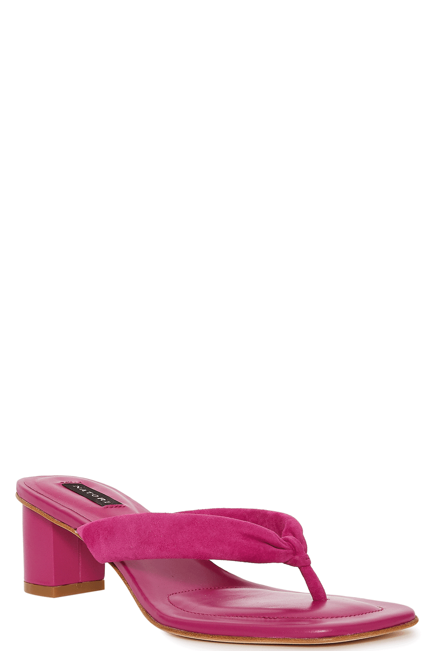 NATORI Buy Bay Suede Thong Sandal in Dragonfruit Online