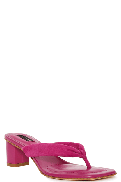 NATORI Buy Bay Suede Thong Sandal in Dragonfruit Online