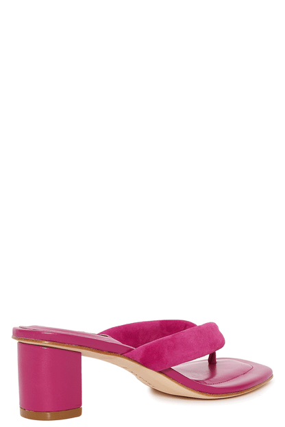 NATORI Buy Bay Suede Thong Sandal in Dragonfruit Online