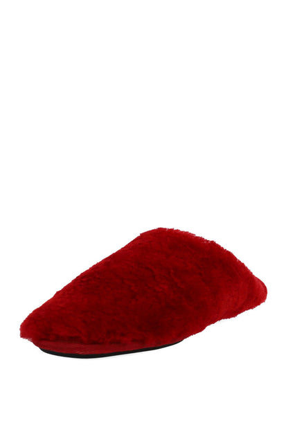 NATORI Buy Bliss Genuine Shearling Slide in Brocade Red Online