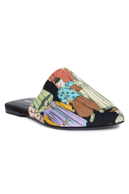 NATORI Buy Adore Dynasty Satin Slide in Black Multi Online