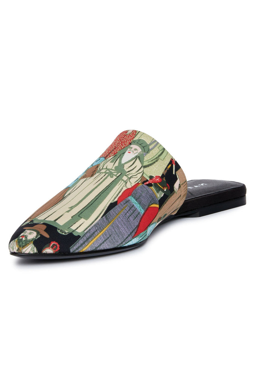NATORI Buy Adore Dynasty Satin Slide in Black Multi Online