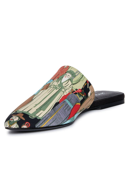 NATORI Buy Adore Dynasty Satin Slide in Black Multi Online