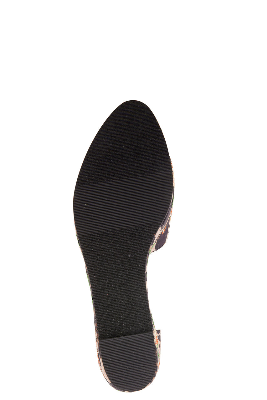 NATORI Buy Artsy Chikayo Satin Embroidery Espadrille in Chestnut Online
